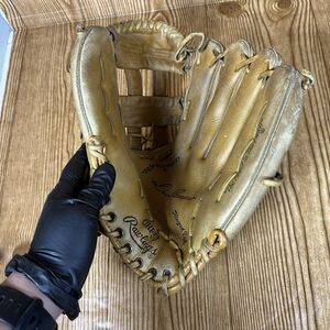 Vintage Rawlings Baseball Glove Mike ‎ Schmidt 1061 -Edge-u-Cated Heel